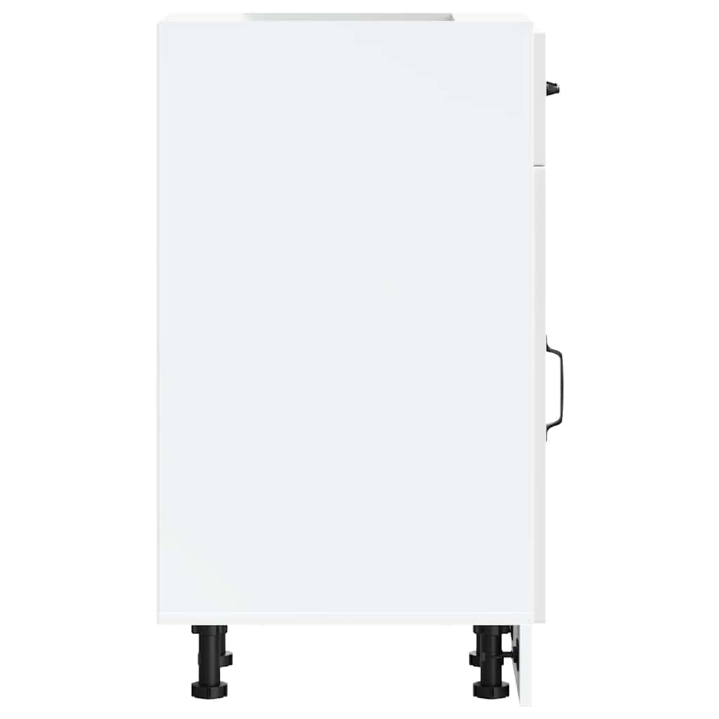 Base da Cucina Porto Bianco Lucido in Legno Multistrato - homemem39