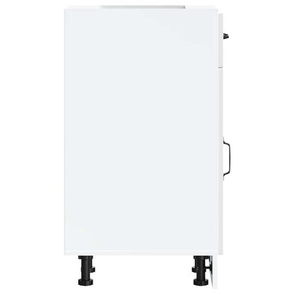 Base da Cucina Porto Bianco Lucido in Legno Multistrato - homemem39