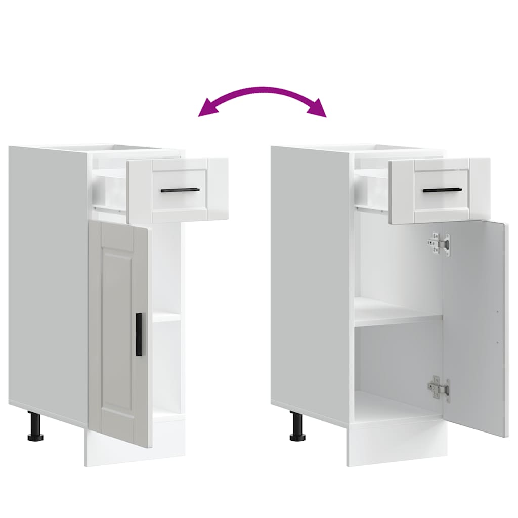 Base da Cucina Porto Bianco Lucido in Legno Multistrato - homemem39