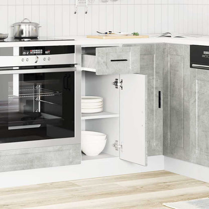 Base da Cucina Porto Grigio Cemento in Legno Multistrato