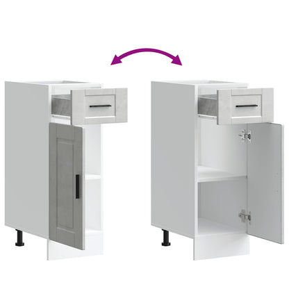 Base da Cucina Porto Grigio Cemento in Legno Multistrato - homemem39