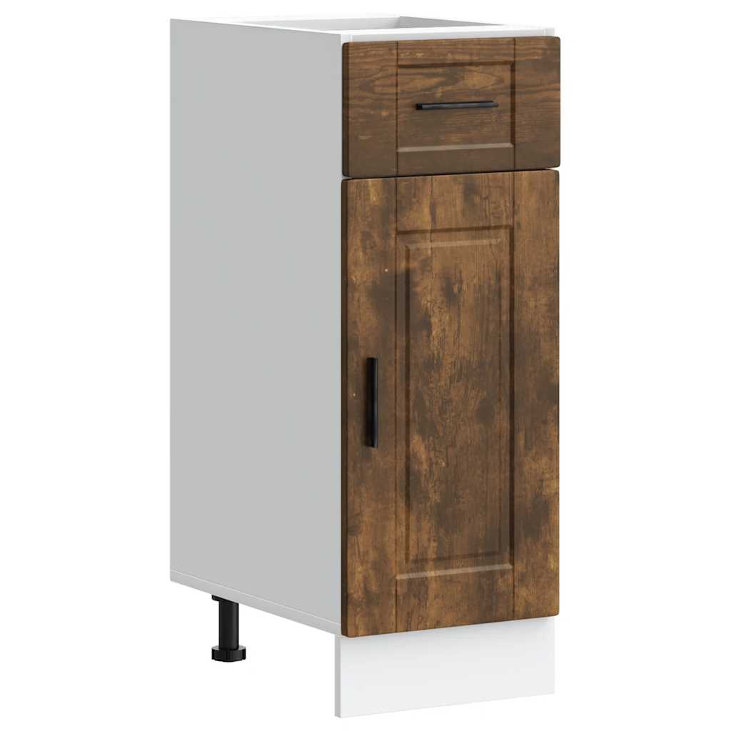 Base da Cucina Porto Rovere Fumo in Legno Multistrato - homemem39