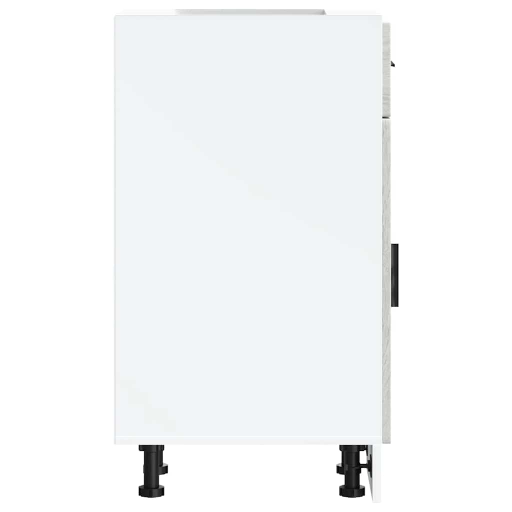 Base da Cucina Porto Grigio Sonoma in Legno Multistrato - homemem39