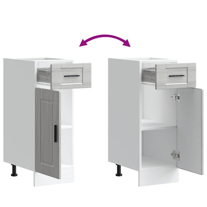 Base da Cucina Porto Grigio Sonoma in Legno Multistrato - homemem39