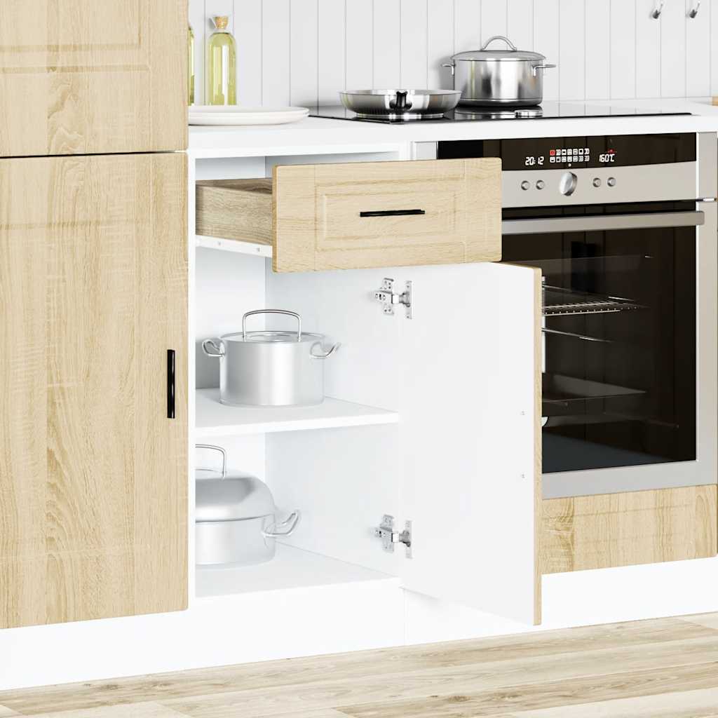 Base da Cucina Porto Rovere Sonoma in Legno Multistrato