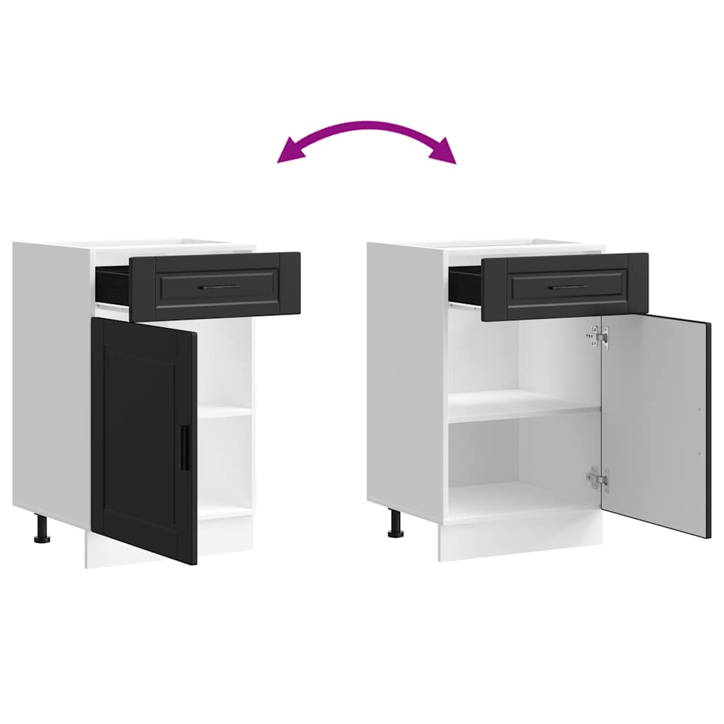 Base da Cucina Porto Nero in Legno Multistrato - homemem39