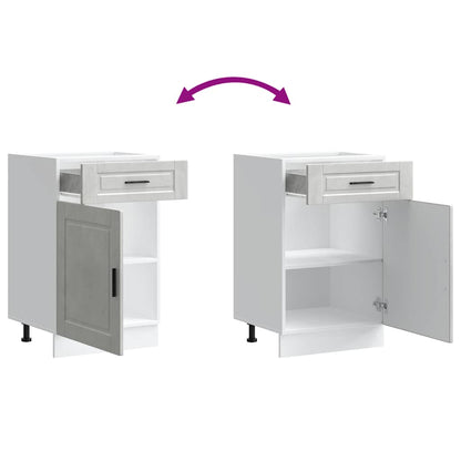 Base da Cucina Porto Grigio Cemento in Legno Multistrato - homemem39