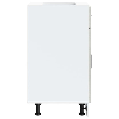 Base da Cucina Porto Grigio Cemento in Legno Multistrato - homemem39