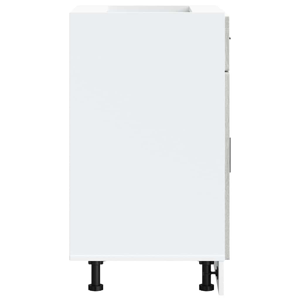 Base da Cucina Porto Grigio Sonoma in Legno Multistrato - homemem39