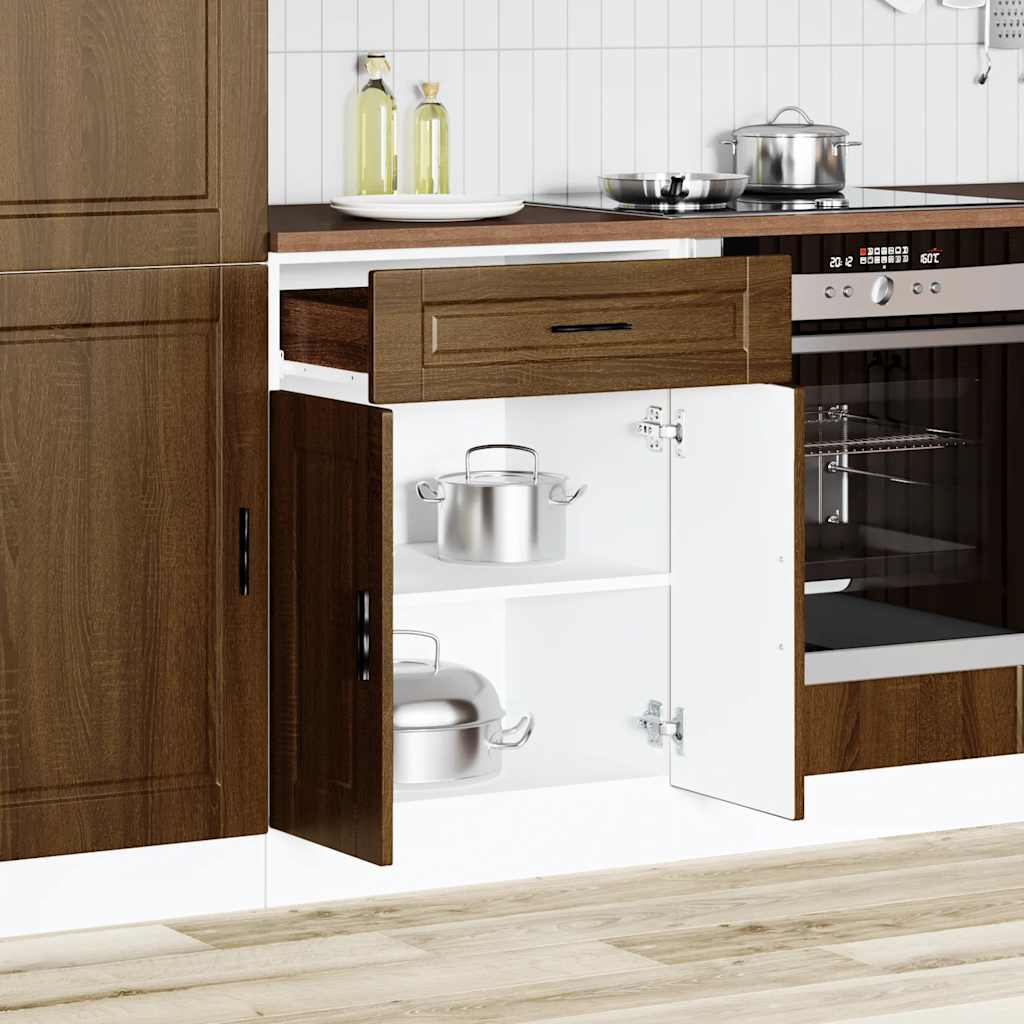 Base da Cucina Porto Rovere Marrone in Legno Multistrato - homemem39