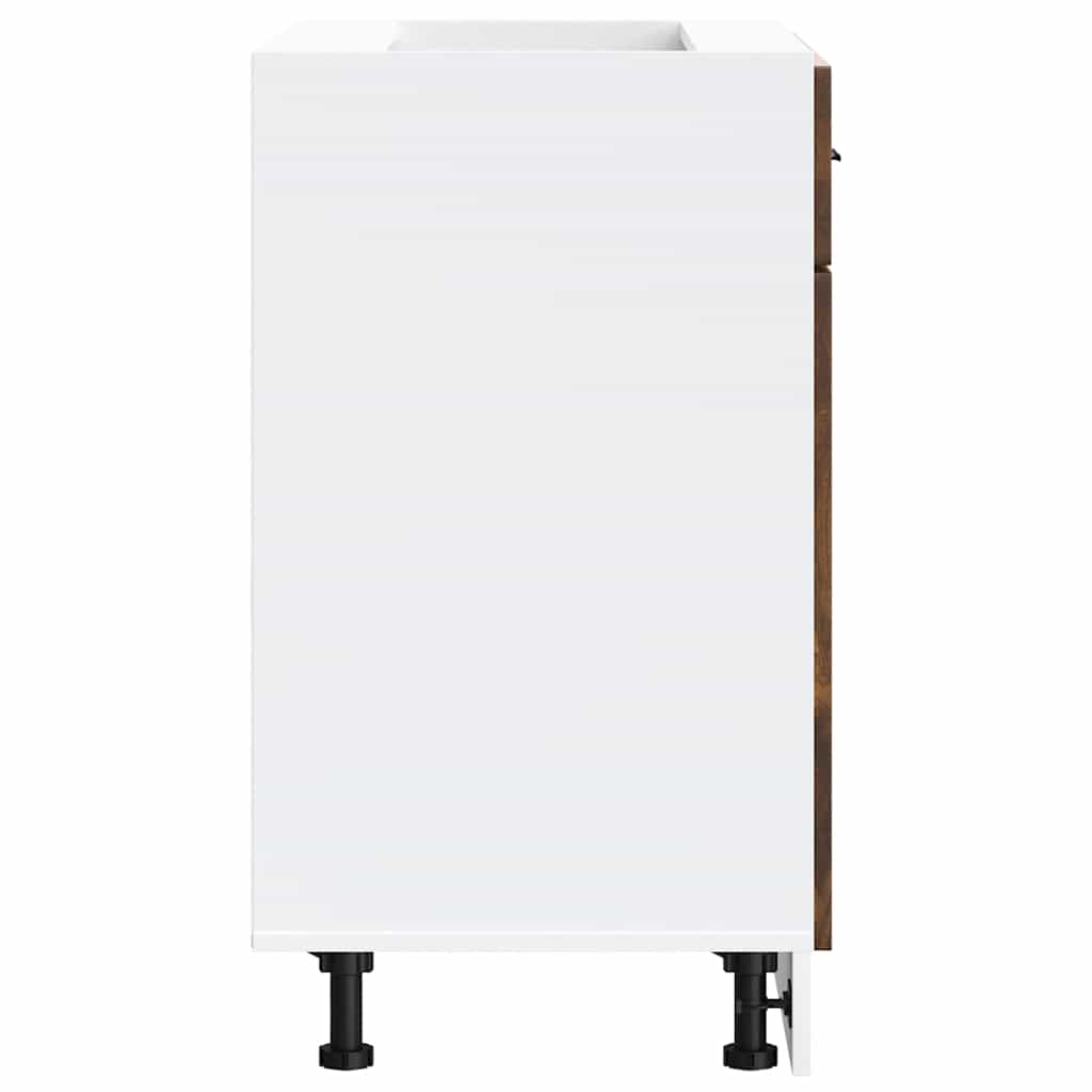 Base da Cucina Porto Rovere Fumo in Legno Multistrato - homemem39