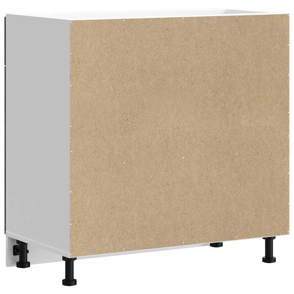 Base da Cucina Porto Rovere Fumo in Legno Multistrato - homemem39