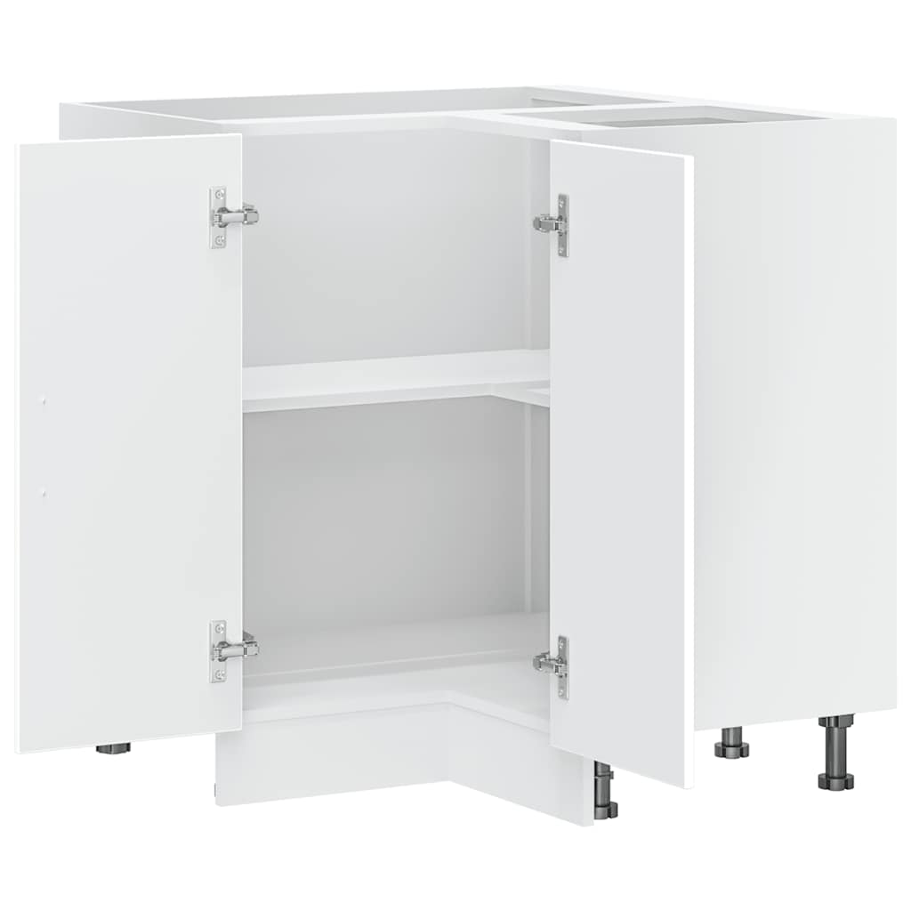Base ad Angolo Cucina Porto Bianco in Legno Multistrato