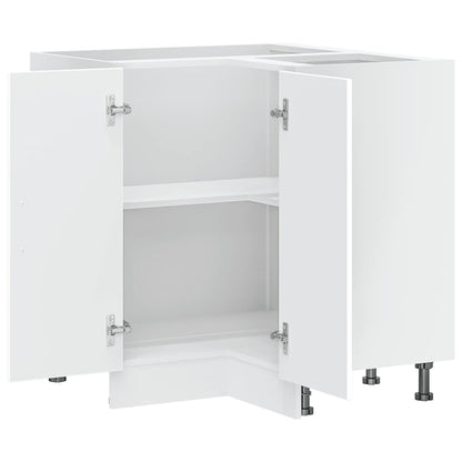 Base ad Angolo Cucina Porto Bianco in Legno Multistrato