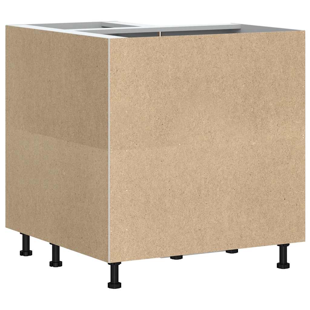 Base ad Angolo Cucina Porto Bianco Lucido in Legno Multistrato - homemem39