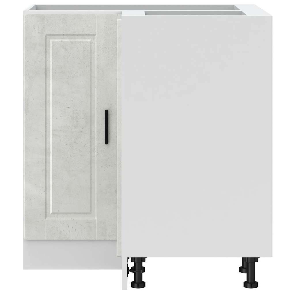 Base ad Angolo Cucina Porto Grigio Cemento in Legno Multistrato - homemem39