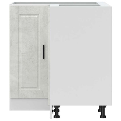 Base ad Angolo Cucina Porto Grigio Cemento in Legno Multistrato - homemem39