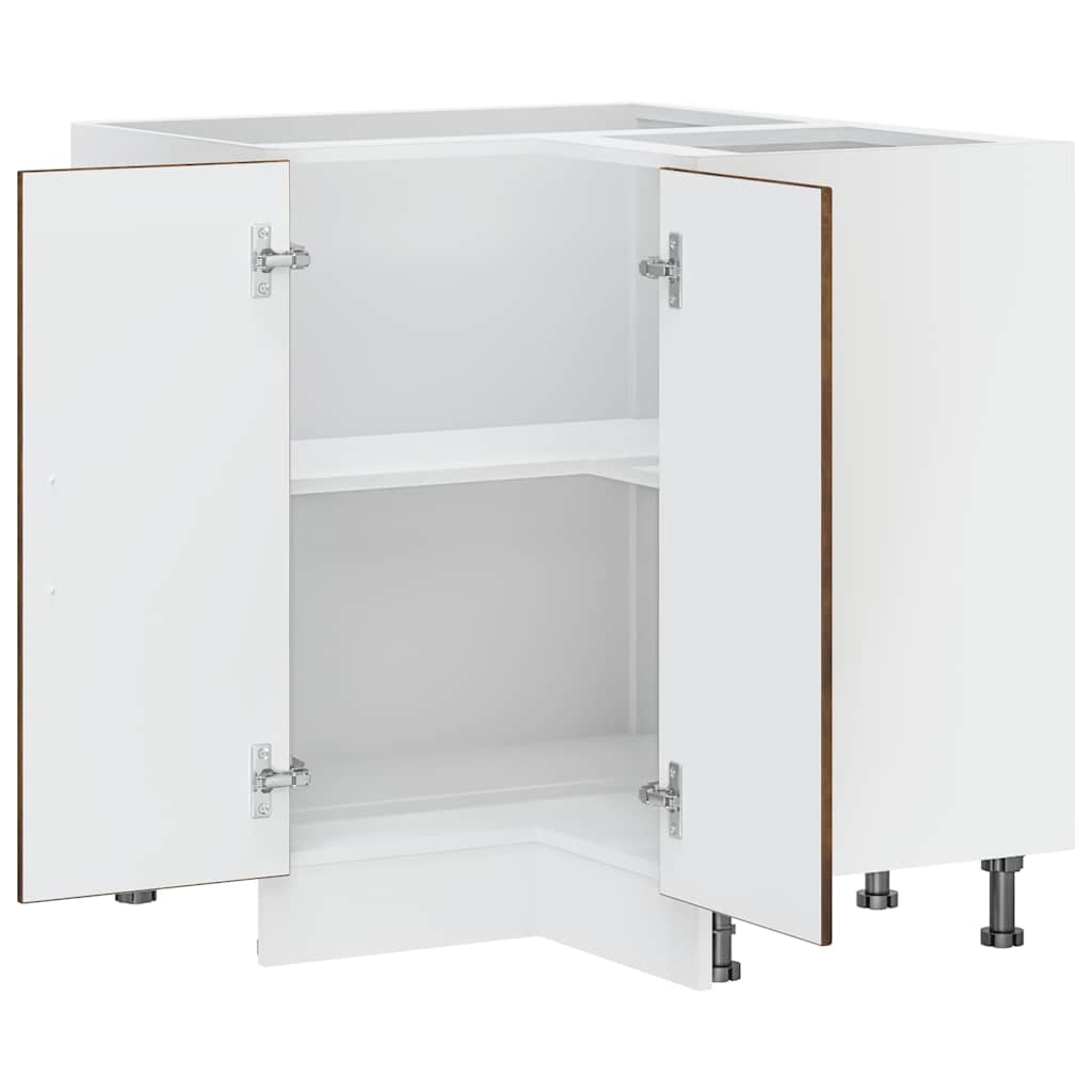 Base ad Angolo Cucina Porto Rovere Fumo in Legno Multistrato - homemem39