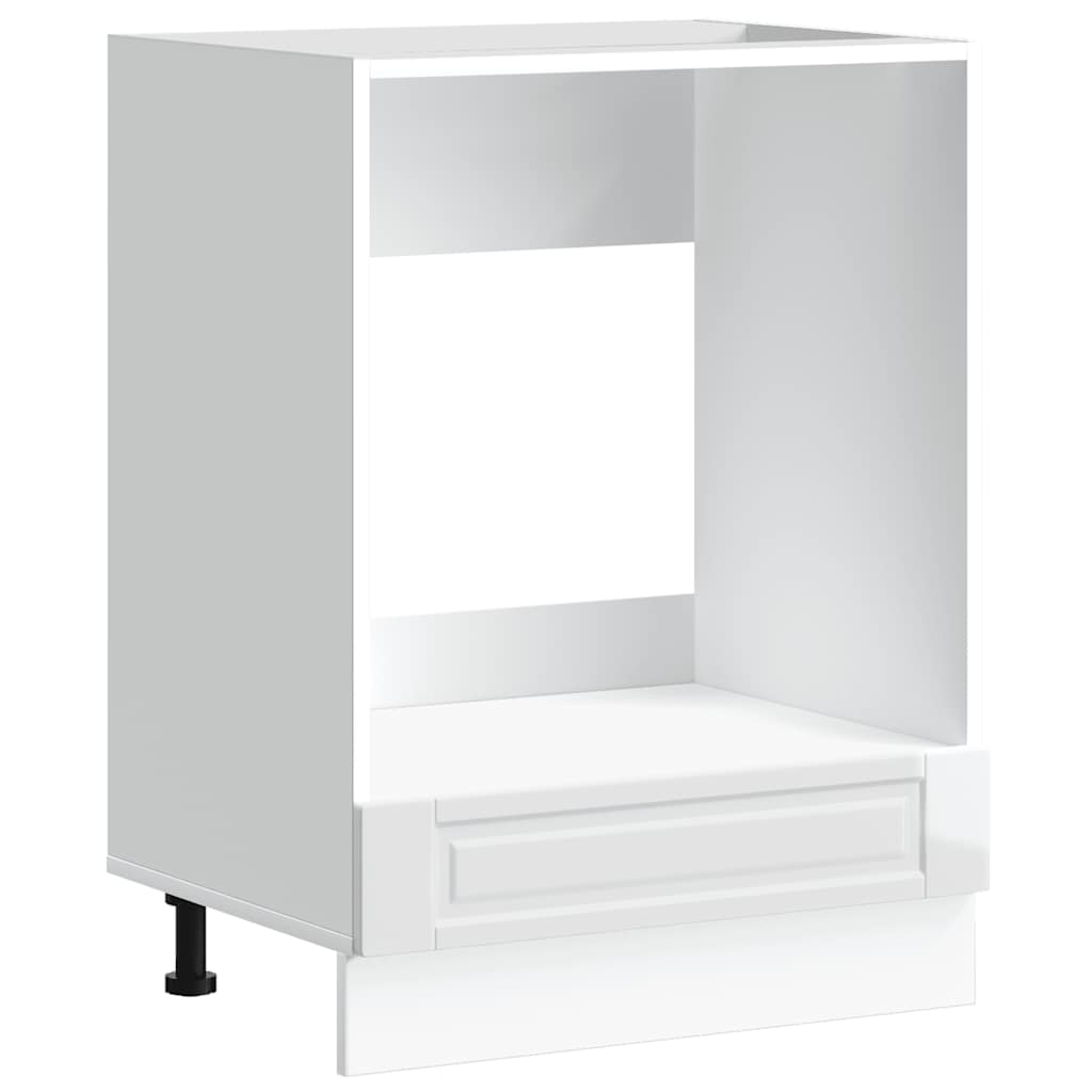 Armadio per Forno Porto Bianco Lucido in Legno Multistrato - homemem39