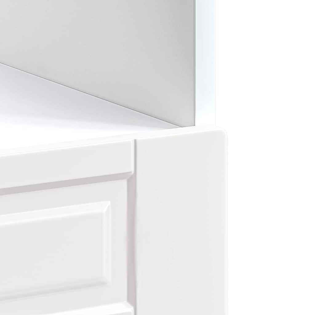 Armadio per Forno Porto Bianco Lucido in Legno Multistrato - homemem39