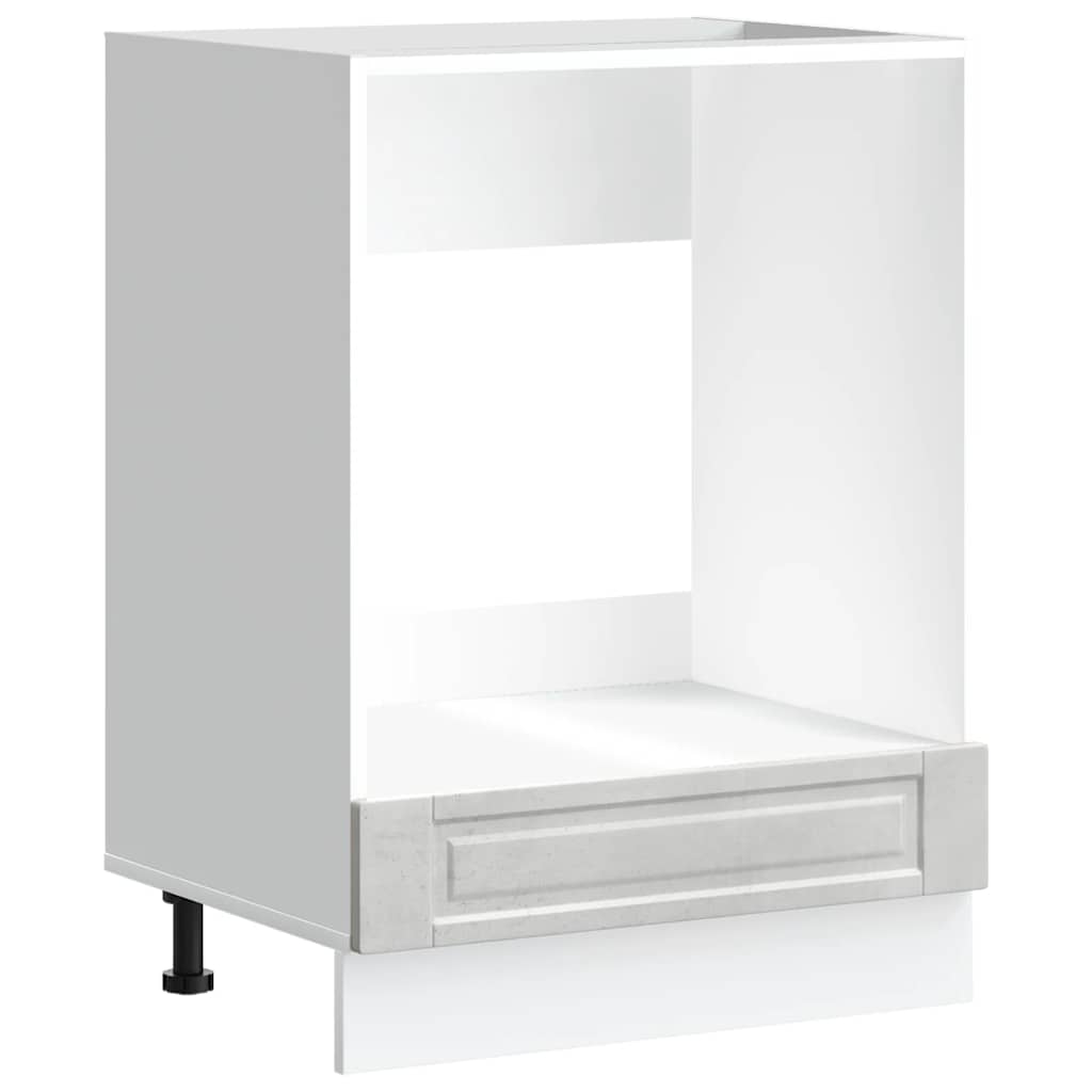 Armadio per Forno Porto Grigio Cemento in Legno Multistrato - homemem39