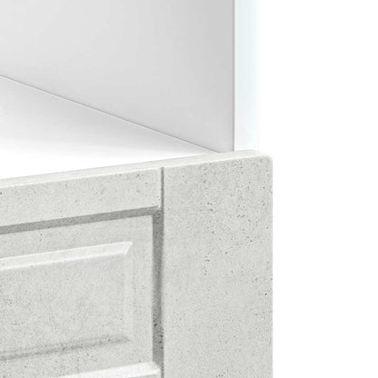 Armadio per Forno Porto Grigio Cemento in Legno Multistrato - homemem39