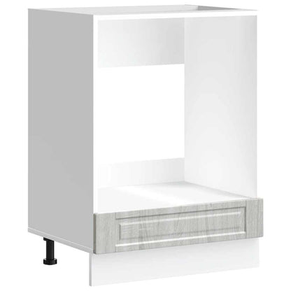 Armadio per Forno Porto Grigio Sonoma in Legno Multistrato - homemem39