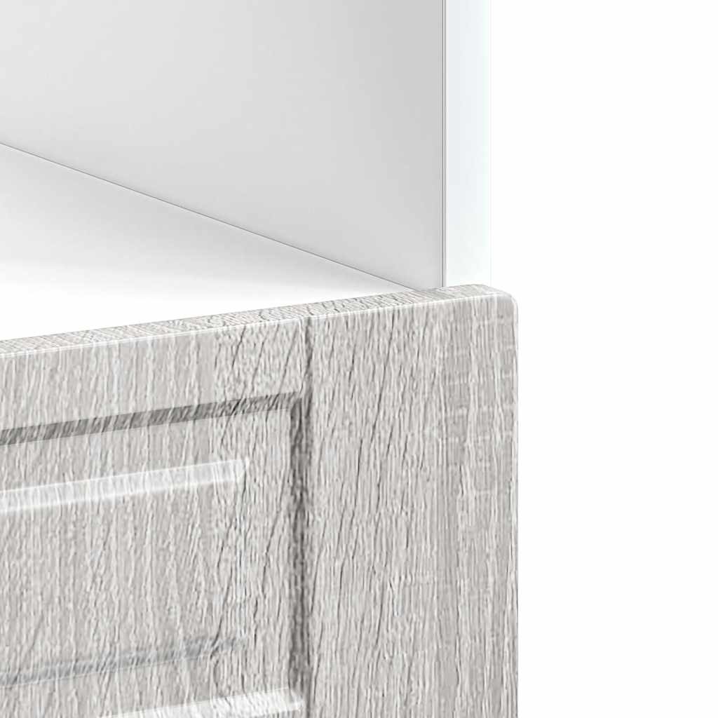 Armadio per Forno Porto Grigio Sonoma in Legno Multistrato - homemem39