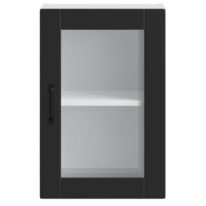 Pensile da Cucina con Porta in Vetro Porto Nero - homemem39