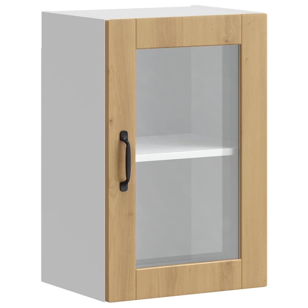 Pensile da Cucina con Porta in Vetro Porto Rovere Artigianale - homemem39