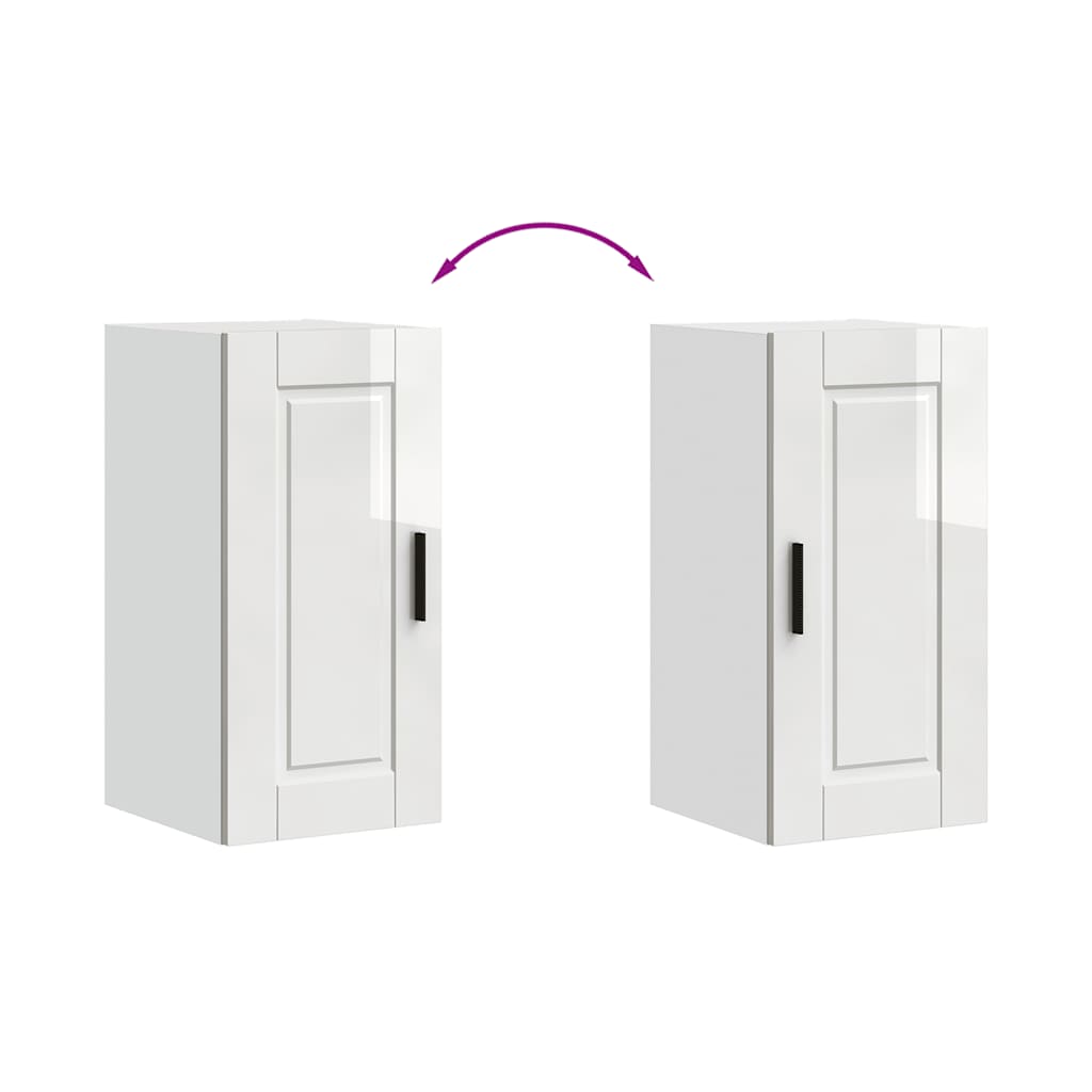 Pensile da Cucina Porto Bianco Lucido in Legno Multistrato - homemem39