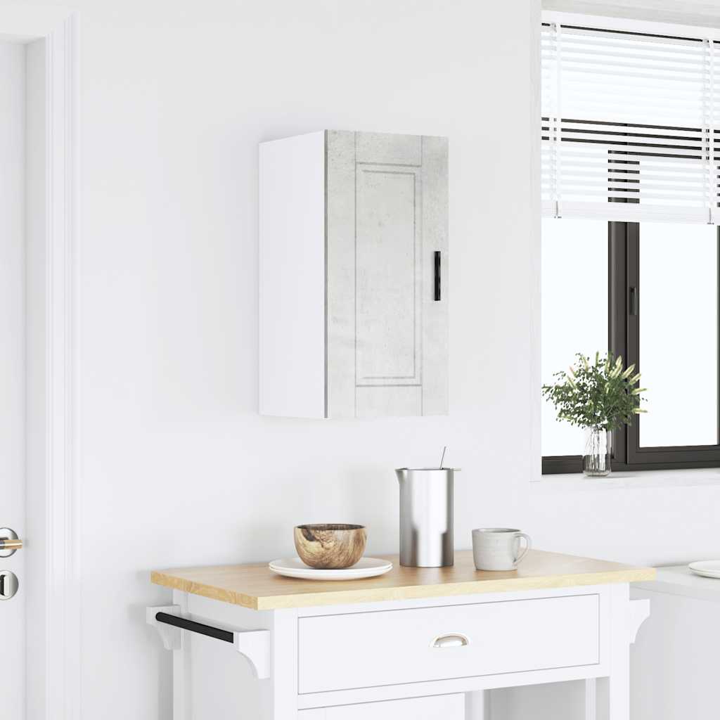 Pensile da Cucina Porto Grigio Cemento in Legno Multistrato - homemem39