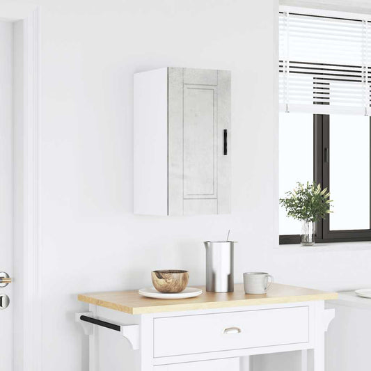 Pensile da Cucina Porto Grigio Cemento in Legno Multistrato - homemem39