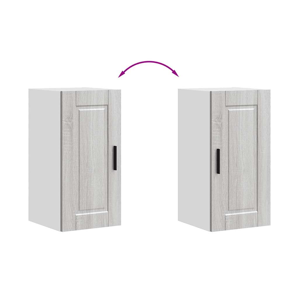 Pensile da Cucina Porto Grigio Sonoma in Legno Multistrato - homemem39