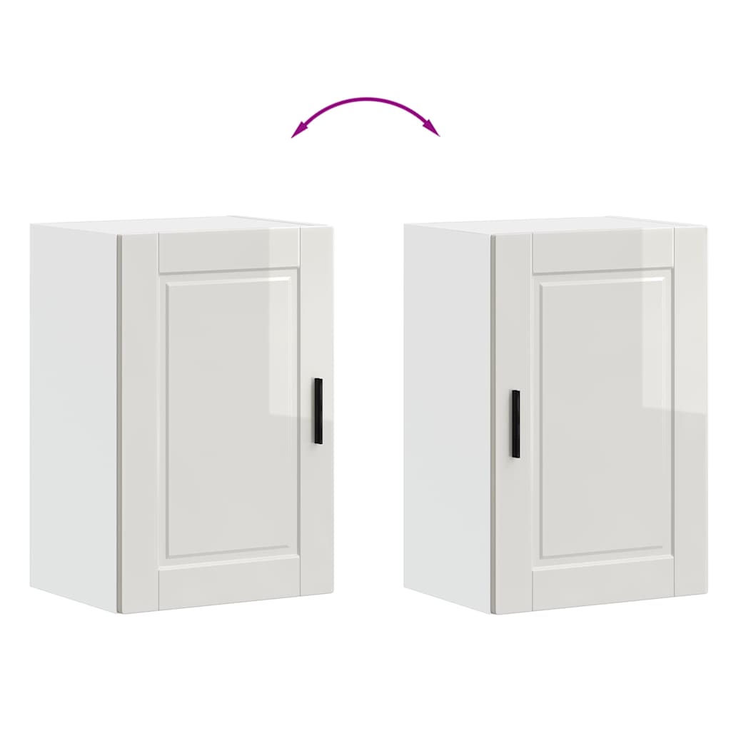 Pensile da Cucina Porto Bianco Lucido in Legno Multistrato - homemem39