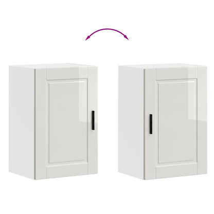 Pensile da Cucina Porto Bianco Lucido in Legno Multistrato - homemem39