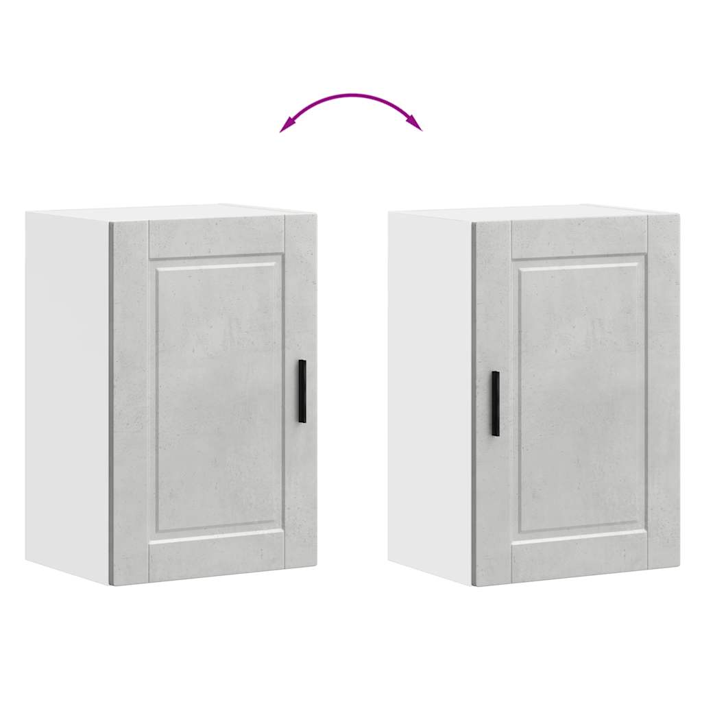 Pensile da Cucina Porto Grigio Cemento in Legno Multistrato - homemem39