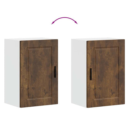 Pensile da Cucina Porto Rovere Fumo in Legno Multistrato - homemem39