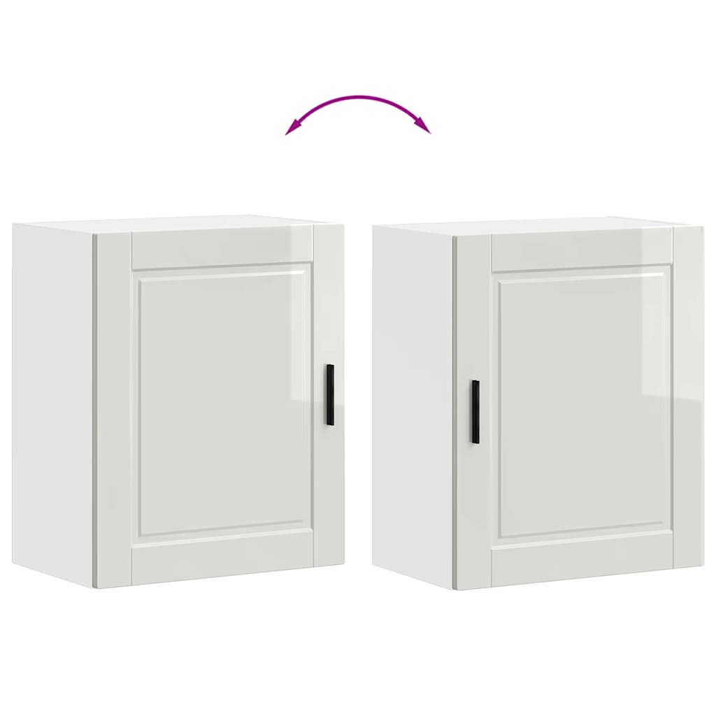 Pensile da Cucina Porto Bianco Lucido in Legno Multistrato - homemem39