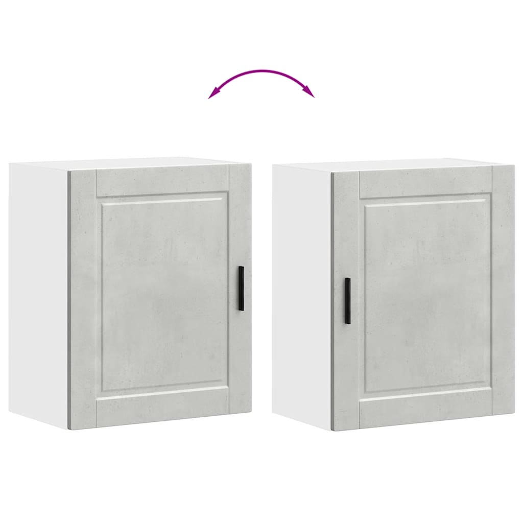 Pensile da Cucina Porto Grigio Cemento in Legno Multistrato - homemem39