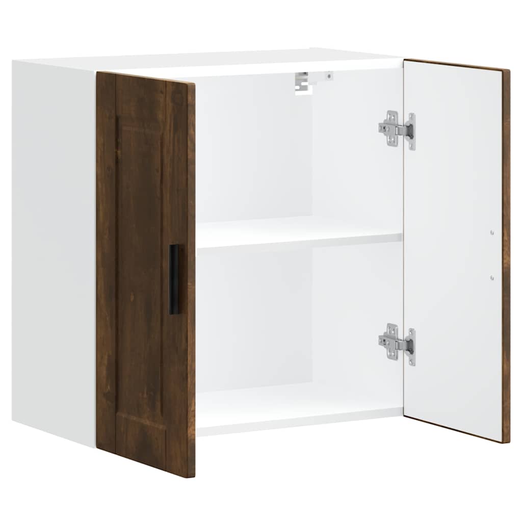 Pensile da Cucina Porto Rovere Fumo in Legno Multistrato - homemem39