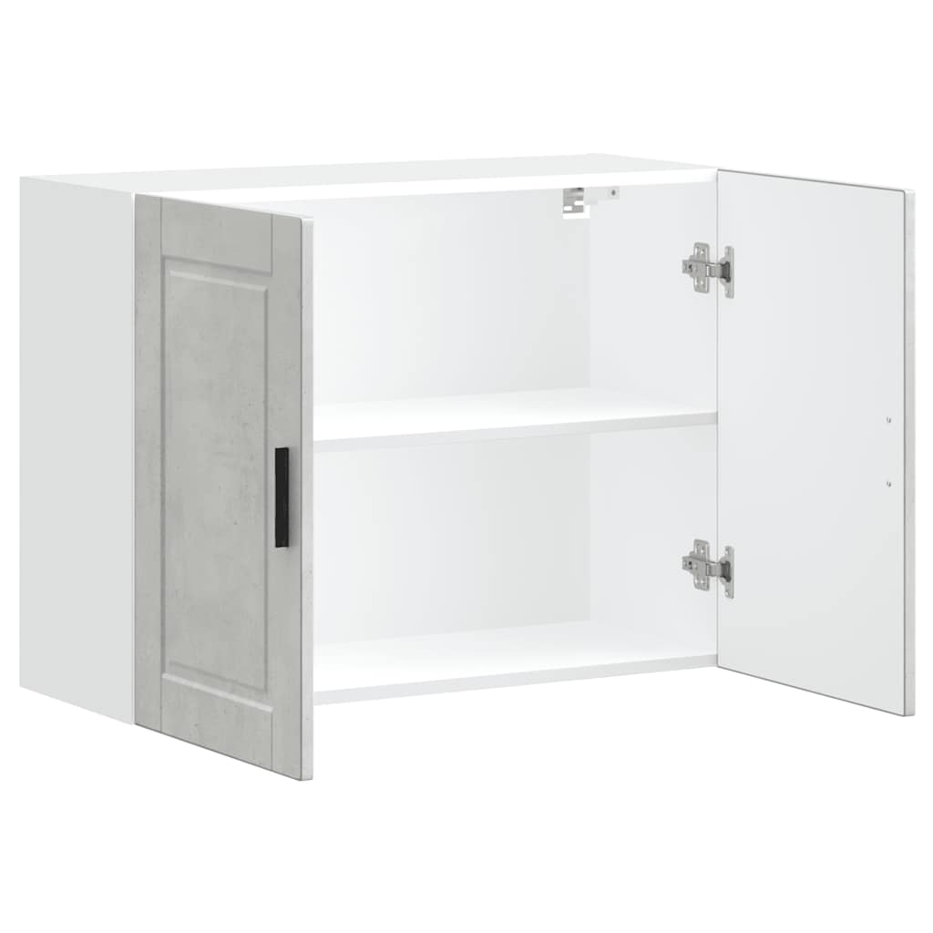 Pensile da Cucina Porto Grigio Cemento in Legno Multistrato - homemem39