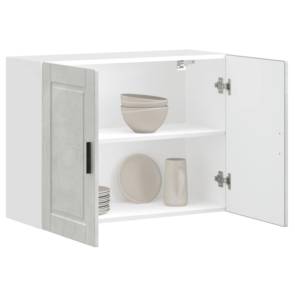 Pensile da Cucina Porto Grigio Cemento in Legno Multistrato - homemem39