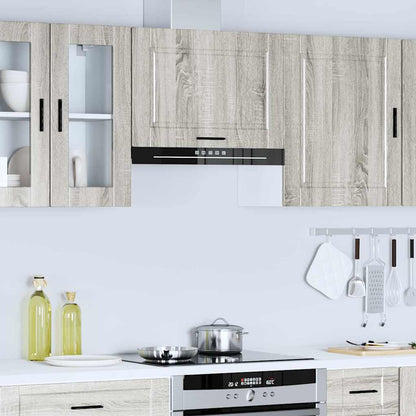 Pensile da Cucina Porto Grigio Sonoma in Legno Multistrato