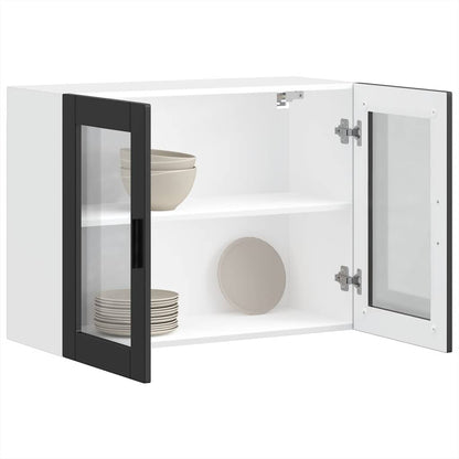 Pensile da Cucina con Porta in Vetro Porto Nero - homemem39