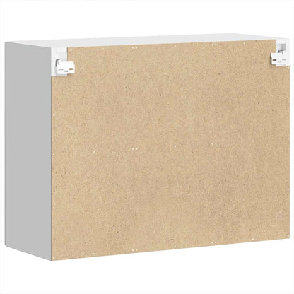 Pensile da Cucina con Porta in Vetro Porto Bianco Lucido - homemem39