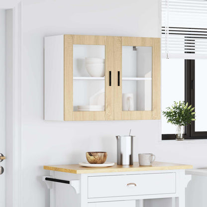 Pensile da Cucina con Porta in Vetro Porto Rovere Sonoma