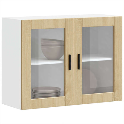 Pensile da Cucina con Porta in Vetro Porto Rovere Sonoma