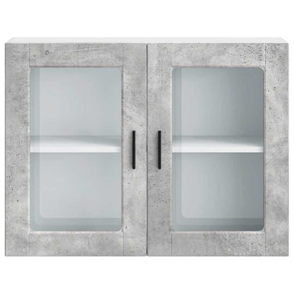 Pensile da Cucina con Porta in Vetro Porto Grigio Cemento | homemem39