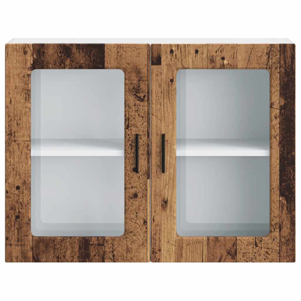 Pensile da Cucina con Porta in Vetro Porto Legno Vecchio | homemem39